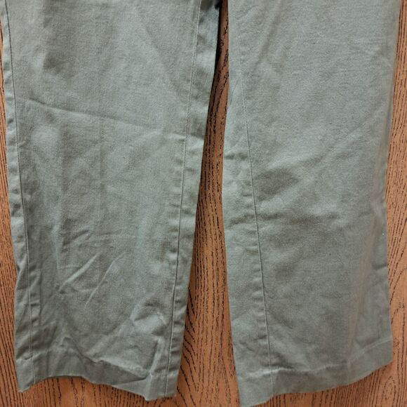 NEW Coldwater Creek Women Stretch Twill Pants Khaki Size Petite P8 Green Straigh - Picture 7 of 9